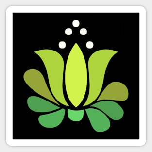 green lotus flower Sticker